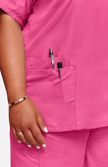 Cherokee Women's Pink Medical Blouse Cotton and Polyester
