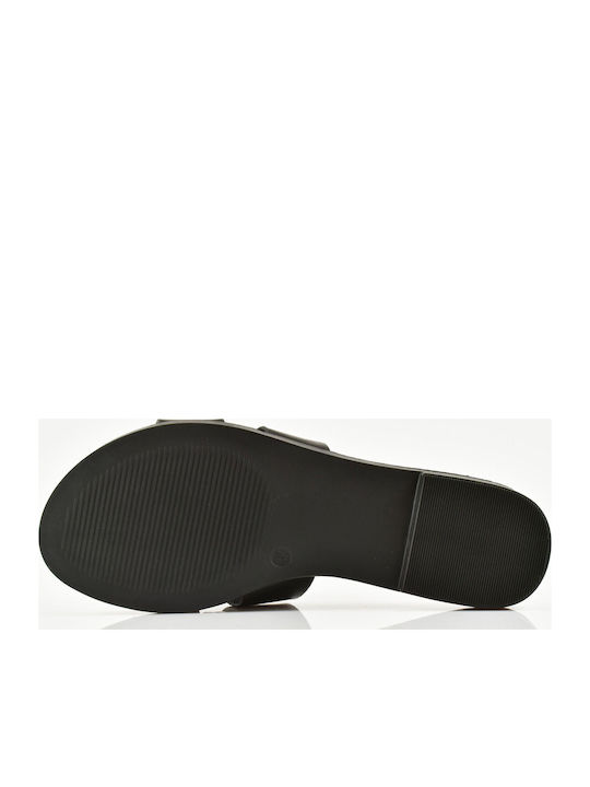 Flache Sandalen für Damen in Schwarz Farbe