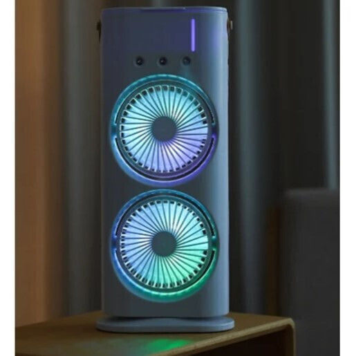 Andowl Dual Head Fan Humidifier with RGB Lighting Q-f600d