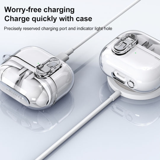 Калъф с кука в Розов цвят за Galaxy Buds3