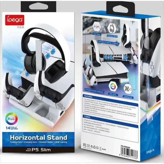 Suport PS5 Ipega Pg-p5s039 S5 Slim cu Ventilatoare de Răcire și