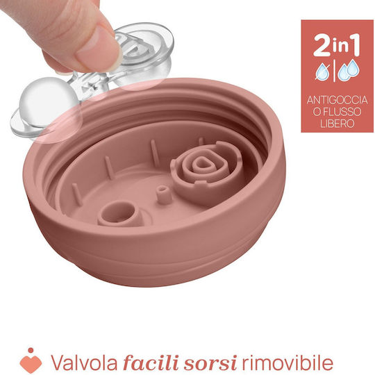 Chicco Παιδικό Ποτηράκι Advanced Cup από Πλαστικό Πορτοκαλί 266ml για 12m+