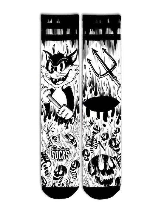 American Socks Κάλτσες Λευκο / Μαυρο