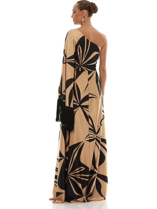 Summer Maxi Dress for Wedding / Baptism Gold