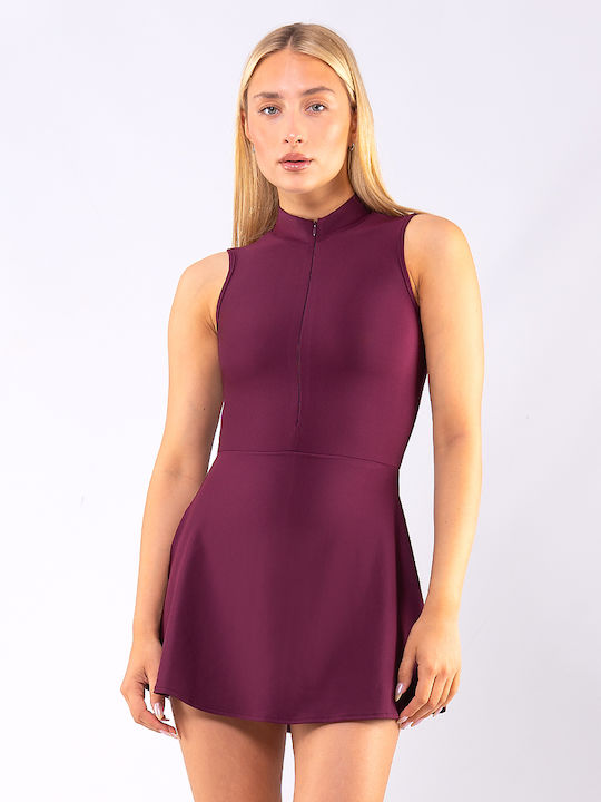 Sommer Mini Damenkleid Lila