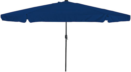 Umbrelă Rotundă Din aluminiu Albastru cu Iluminare LED Φ3.95m 42003651