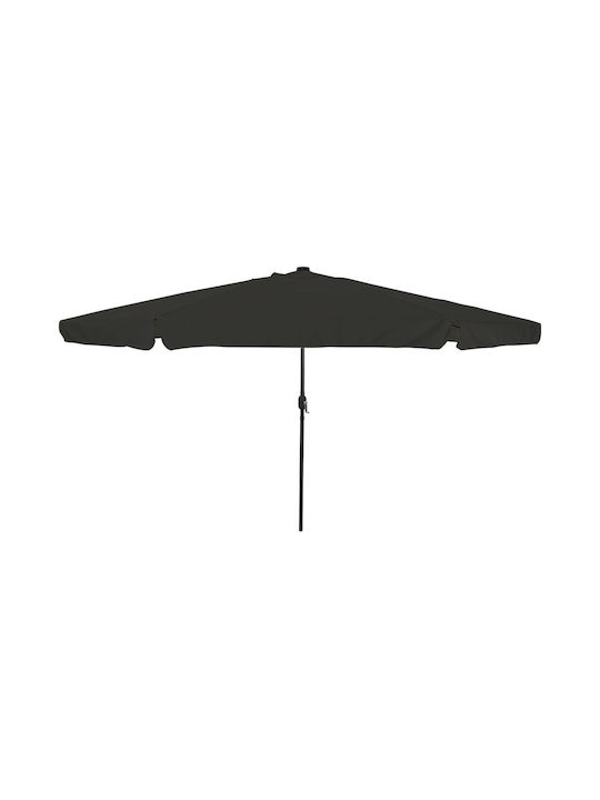 Umbrelă Rotundă Din Aluminiu Neagră Φ3.95xÎ2.49m