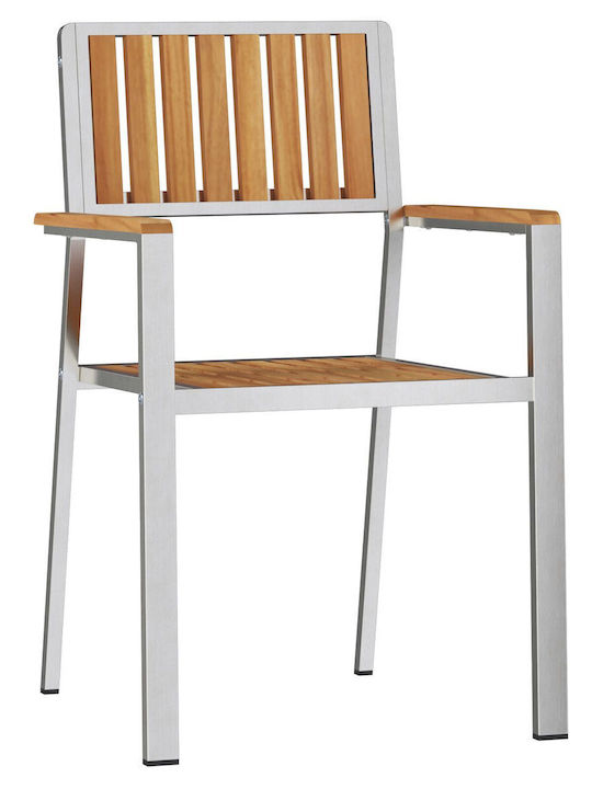 Outdoor-Stuhl Hölzernes Silver
