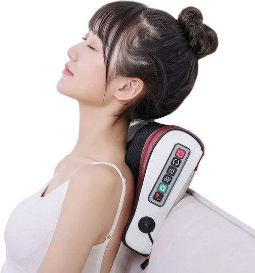 Verk Group Μαξιλάρι Μασάζ Shiatsu για τον Αυχένα, το Κεφάλι, την Πλάτη, τα Πόδια & το Σώμα με Υπέρυθρη Θερμότητα Καφέ