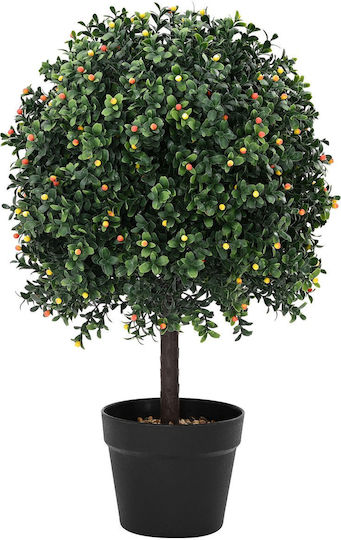 vidaXL Künstlicher Obstbaum im Topf 35x50 cm Grün