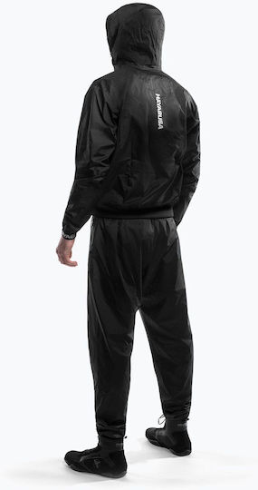 Costum de saună cu glugă Hayabusa Pro negru mărimea L