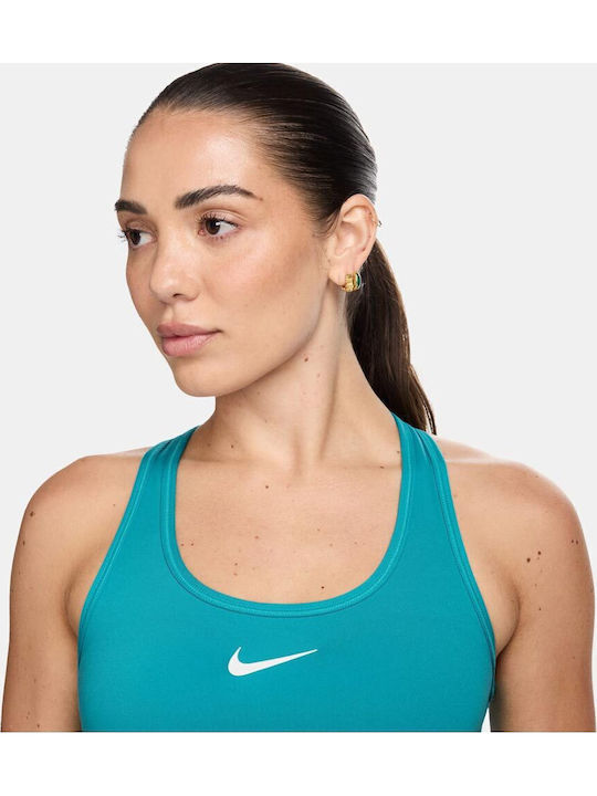 Dri-Fit Swoosh Women's Sports Bra with Light Padding Turquoise