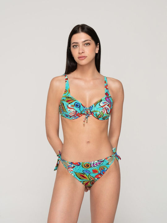 Bikini Slip with Ties Multicolor