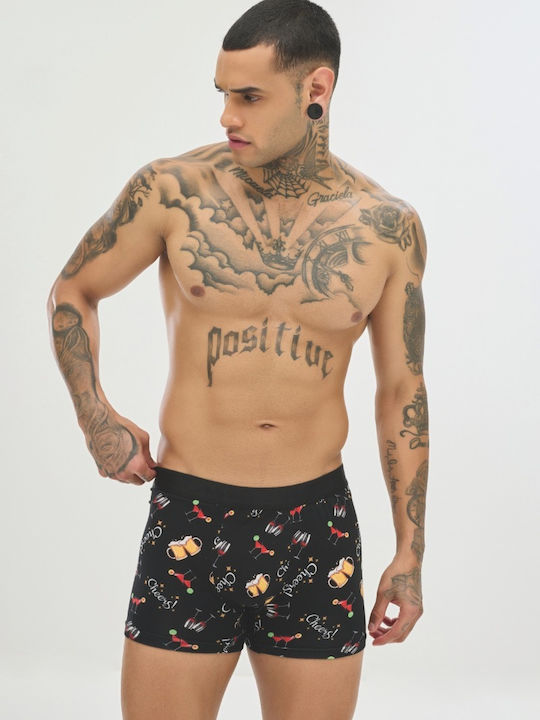 Slipuri pentru bărbați Black 1Pachet