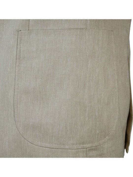 Men's Suit Jacket Slim Fit Beige