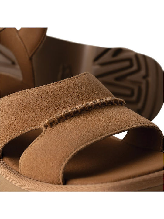 New Heights Leather Sandals Tabac Brown