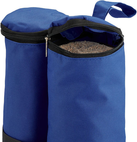 Set 4 Sacii de Ancorare pentru Pavilion Relaxdays Dimensiuni 40 X 42 Cm Capacitate de Umplere 10 Kg per Sac Albastru Negru