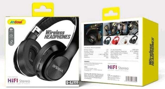 Andowl Безжични Bluetooth Over Ear Слушалки Черни