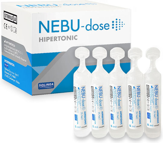 Hypertonic Saline Solution Solinea Nebu-Dose Concentration 3% 30 Single Doses X 5 Ml