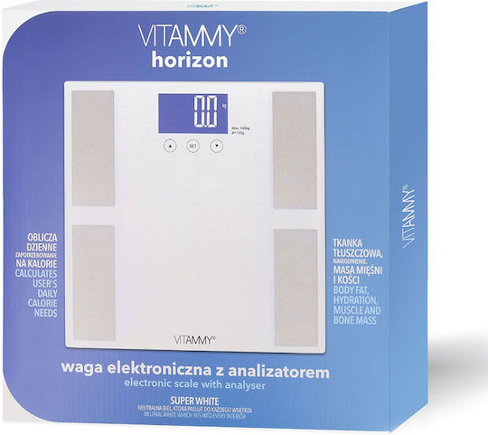 Vitammy Ψηφιακή Ζυγαριά 150kg Λευκή