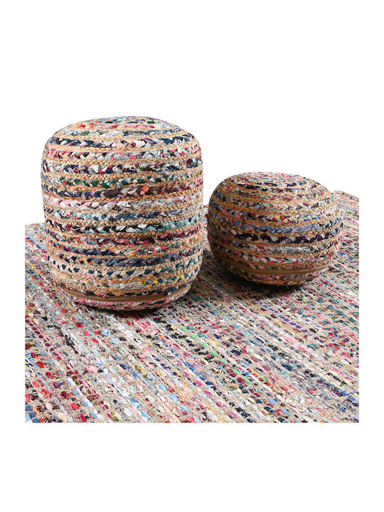 Bean Bag Stool Poof Pol Rugs Multicolour 40x40x20cm