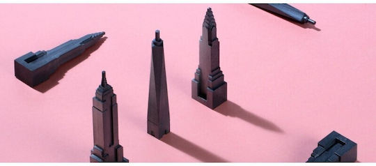 Graphite Towers By Moma Limited Edition – Unique Graphite Design Set Empire State Building