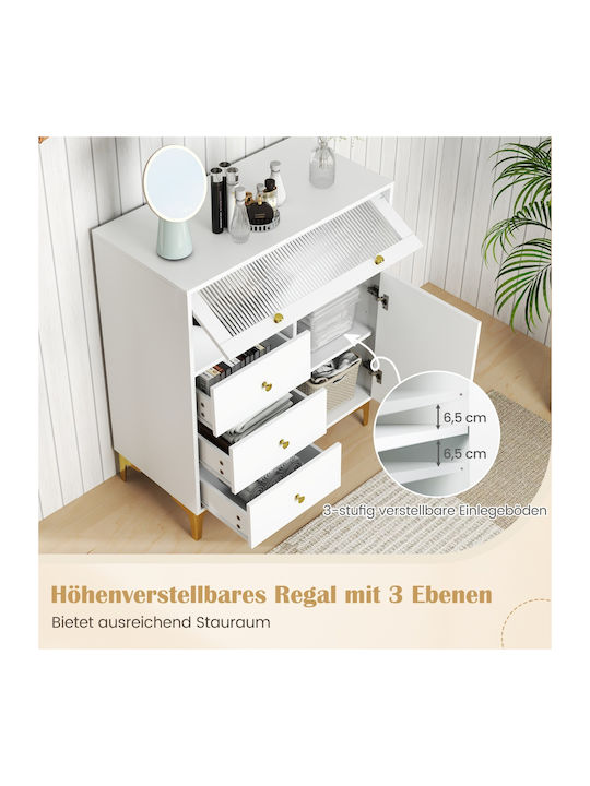 Bibliothek Gold 80x40x95.5cm