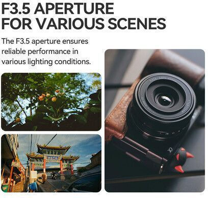 TTArtisan Crop Camera Lens Fixed for Sony E Mount Black
