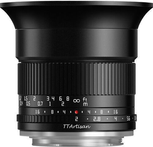 TTArtisan Crop Camera Lens 10mm f/2.0 Fixed for Canon RF Mount Black