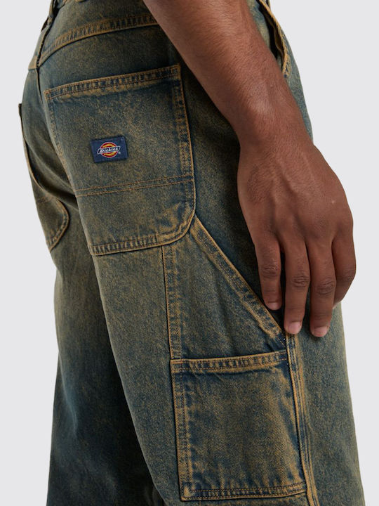 Carpenter Men's Jeans Pants with Loose Fit Yellow