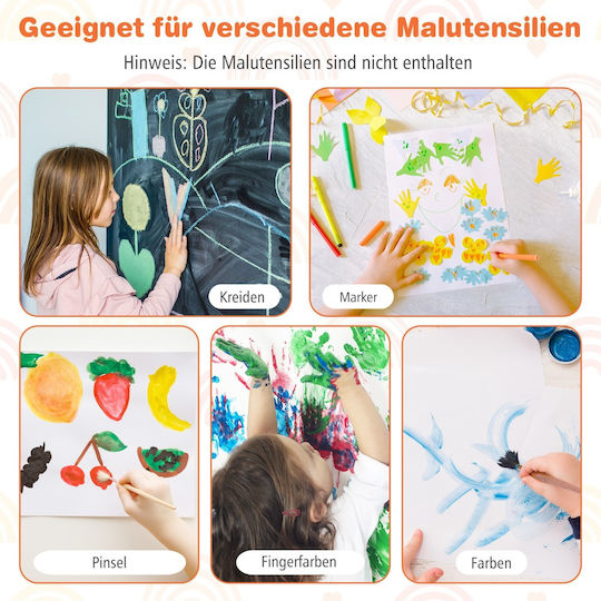 Costway Kids Floor Magnetic Board / Blackboard 38x38x101.5cm