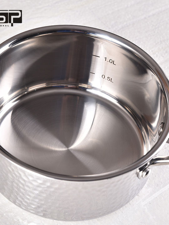 DSP CS001-S08 Cookware Set Made of Stainless Steel with Non-Stick Coating 3 Pieces