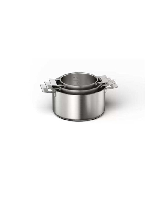 Bosch Bosch Cookware Set Stainless Steel Silver with Non-stick Interior Coating 6 Pieces