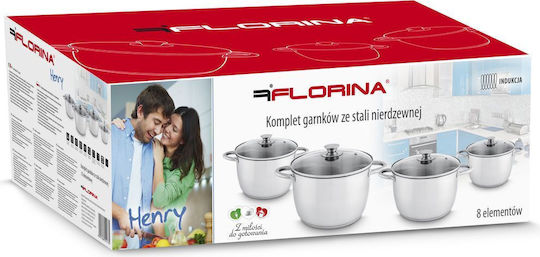 Florina Set De Oale Din Oțel Inoxidabil 8 Piese