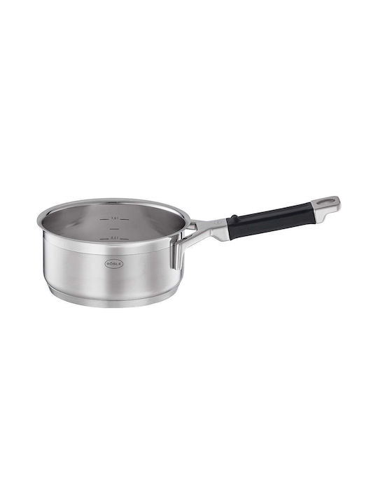 Rosle Silence Pro Stainless Steel Pots Set with Non-stick Interior Coating 4 Pieces