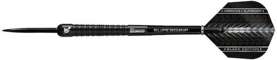 Harrows Supergrip Schwarze Darts 90 Steeltip Supergripblack90