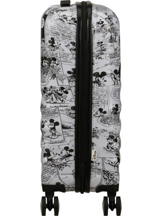 American Tourister Wavebreaker Valiză De Călătorie Pentru Copii Cabină Tough Albă Cu 4 Roți Înălțime 55cm