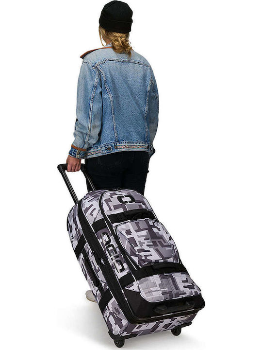 Ogio Terminal Geantă Mare Valiză De Călătorie Din Material Textil Neagră Cu 2 Roți Înălțime 74 Cm