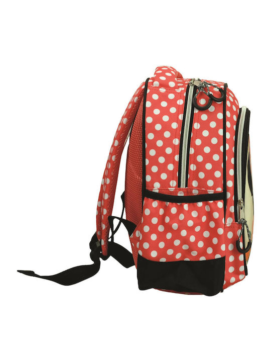 Gim Backpack School Bag Backpack Elementary, Elementary Red with Water Bottle Holder 12Liters