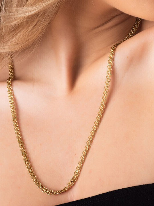 Art Collection Chain Neck made of Stainless Steel Gold-plated