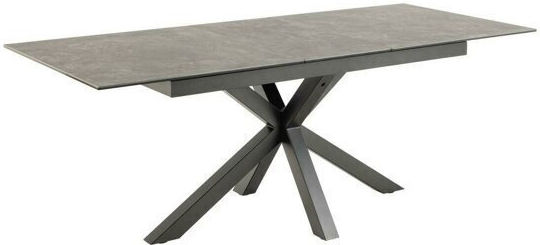 Norsica 676 Τραπεζαρίας Μαύρο 168x90x76εκ. Norsica 676 Τραπεζαρίας Μαύρο 168x90x76εκ.