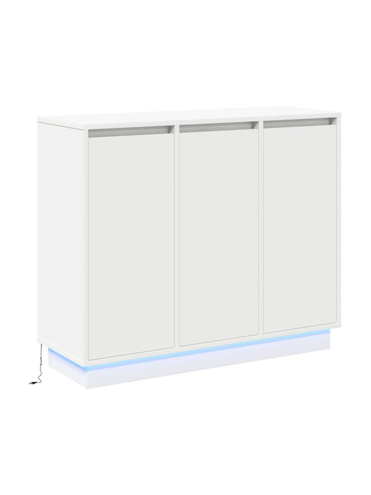 Bufet cu Sertare Alb 90x32x75cm