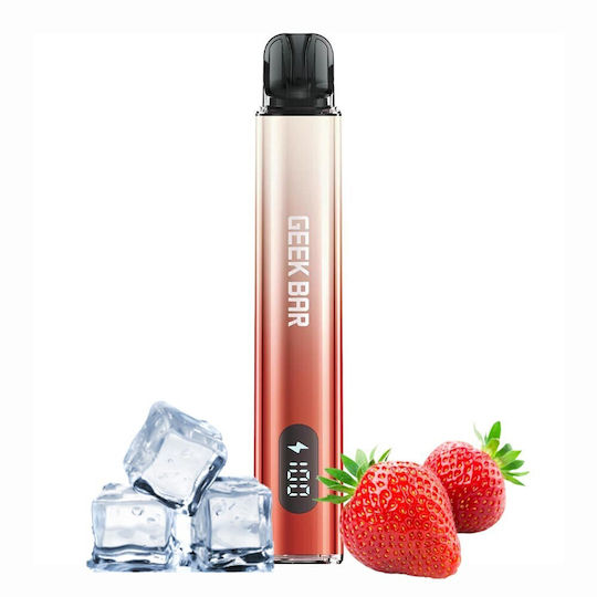 Geek Bar Einweg-E-Zigarette 600 Einweg-E-Zigaretten Strawberry Ice 2ml 20mg Rote
