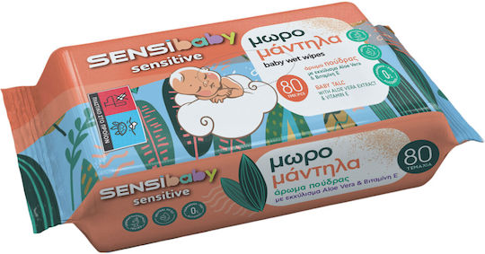 Sensibaby Baby-Feuchttücher Giga Pack 1920 Stück Baby Talc