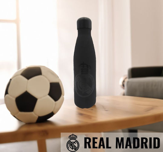 Real Madrid Παιδικό Παγούρι Ποδόσφαιρο Ανοξείδωτο Γκρι 550ml