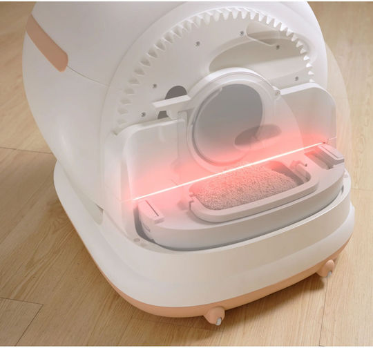 AstroPet Toaletă Pisică Auto-curățare Bej L60 x W45 x H15buc