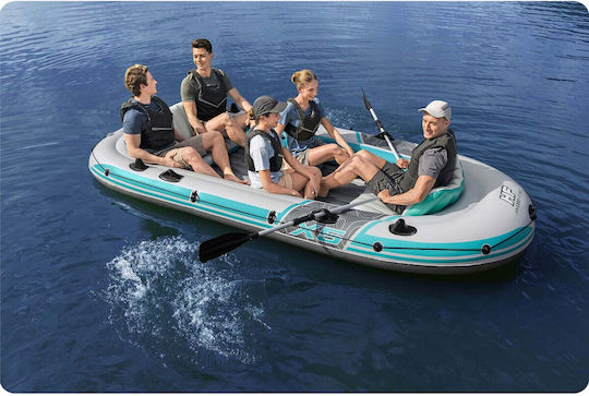 Bestway Adventure Elite X5 Inflatable Boat 5 People with Oars & Pump 364x166cm