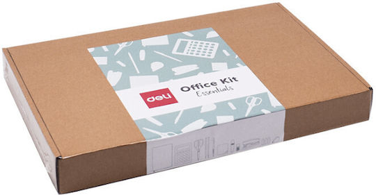 Deli Office Kit Essentials Desk Organizer Set 12pcs Green 231.095074
