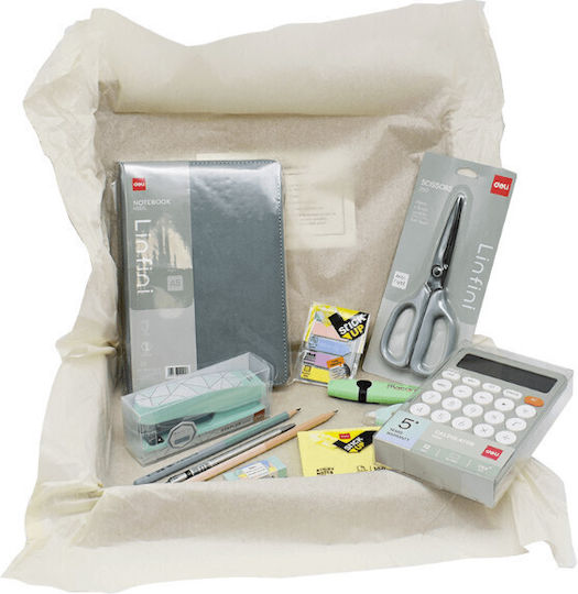 Deli Office Kit Essentials Desk Organizer Set 12pcs Green 231.095074