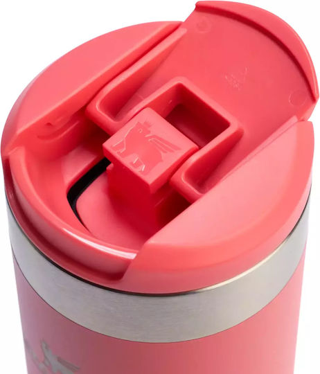 Stanley AeroLight Transit Glass Thermos Stainless Steel BPA Free 350ml Hot Coral